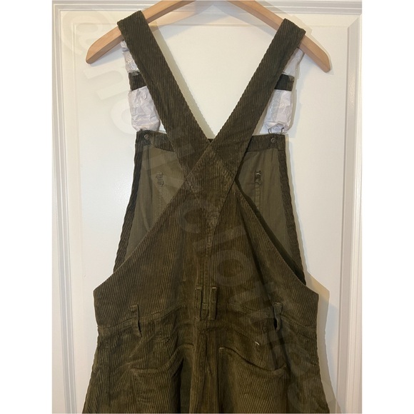 NWT Free People Olive Green Corduroy Jumpsuit - Picture 11 of 13